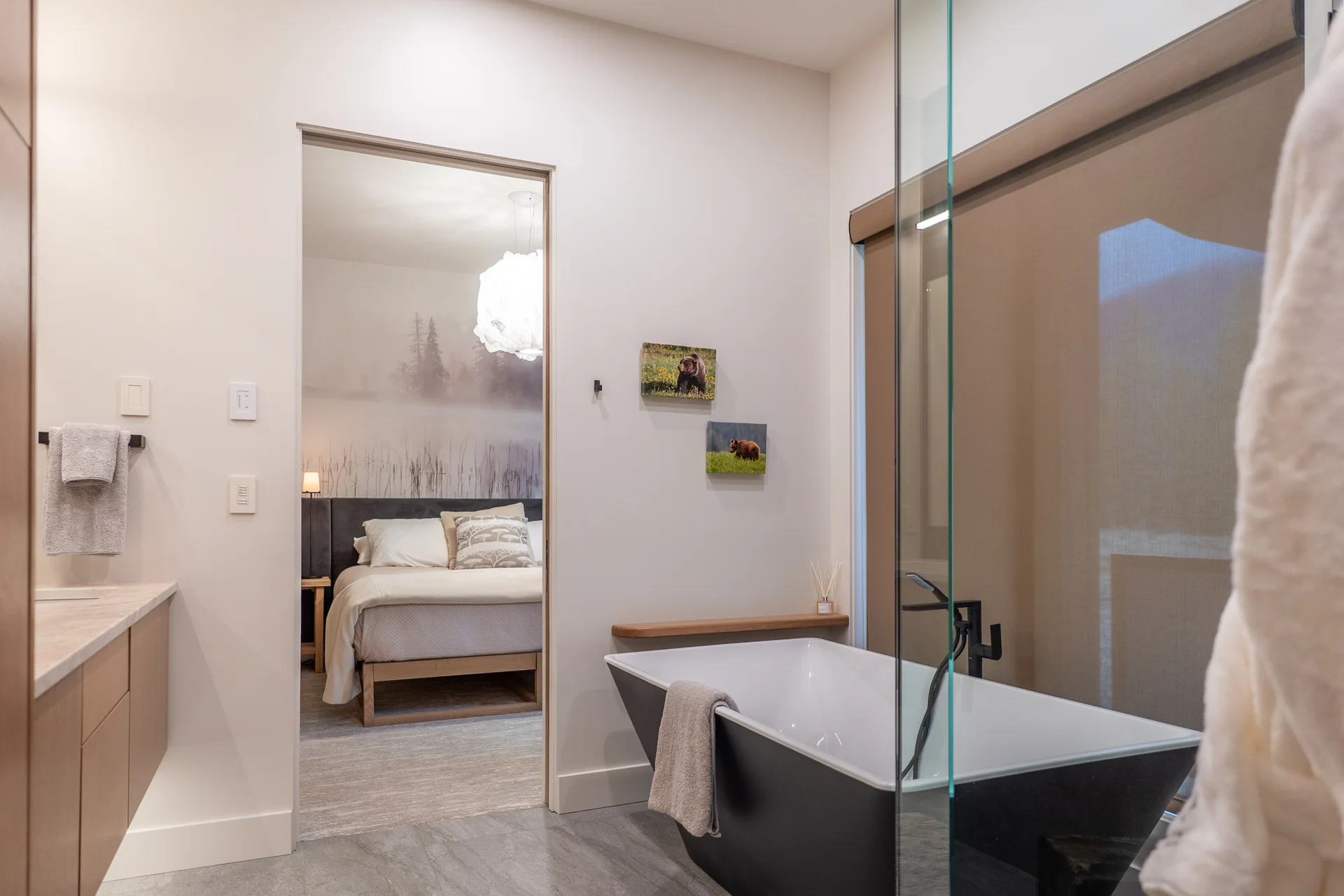 Lake Suite bathroom entrance