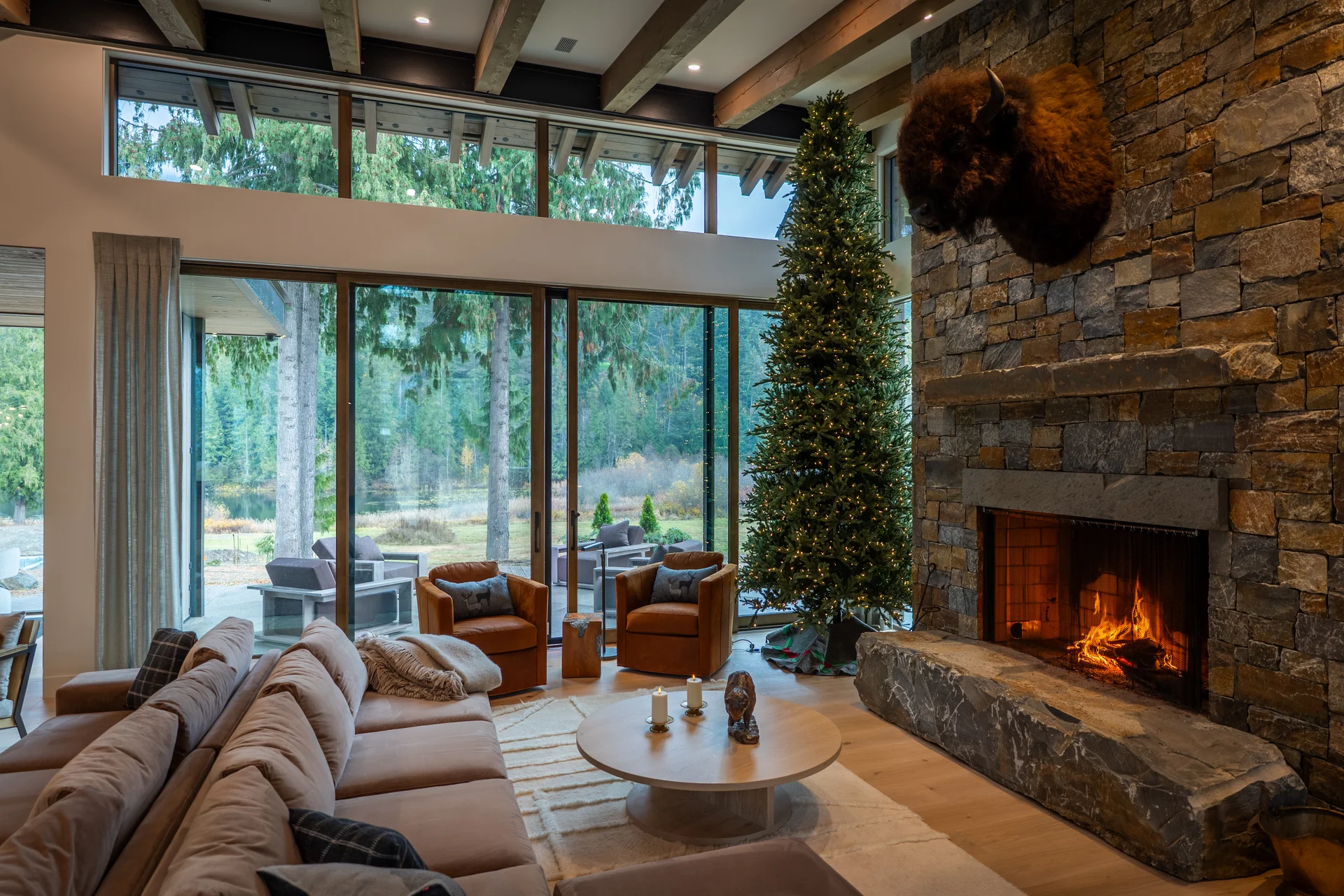 Mountain Lake - communal-areas, communal-areas-great-room, great-room, fireplace