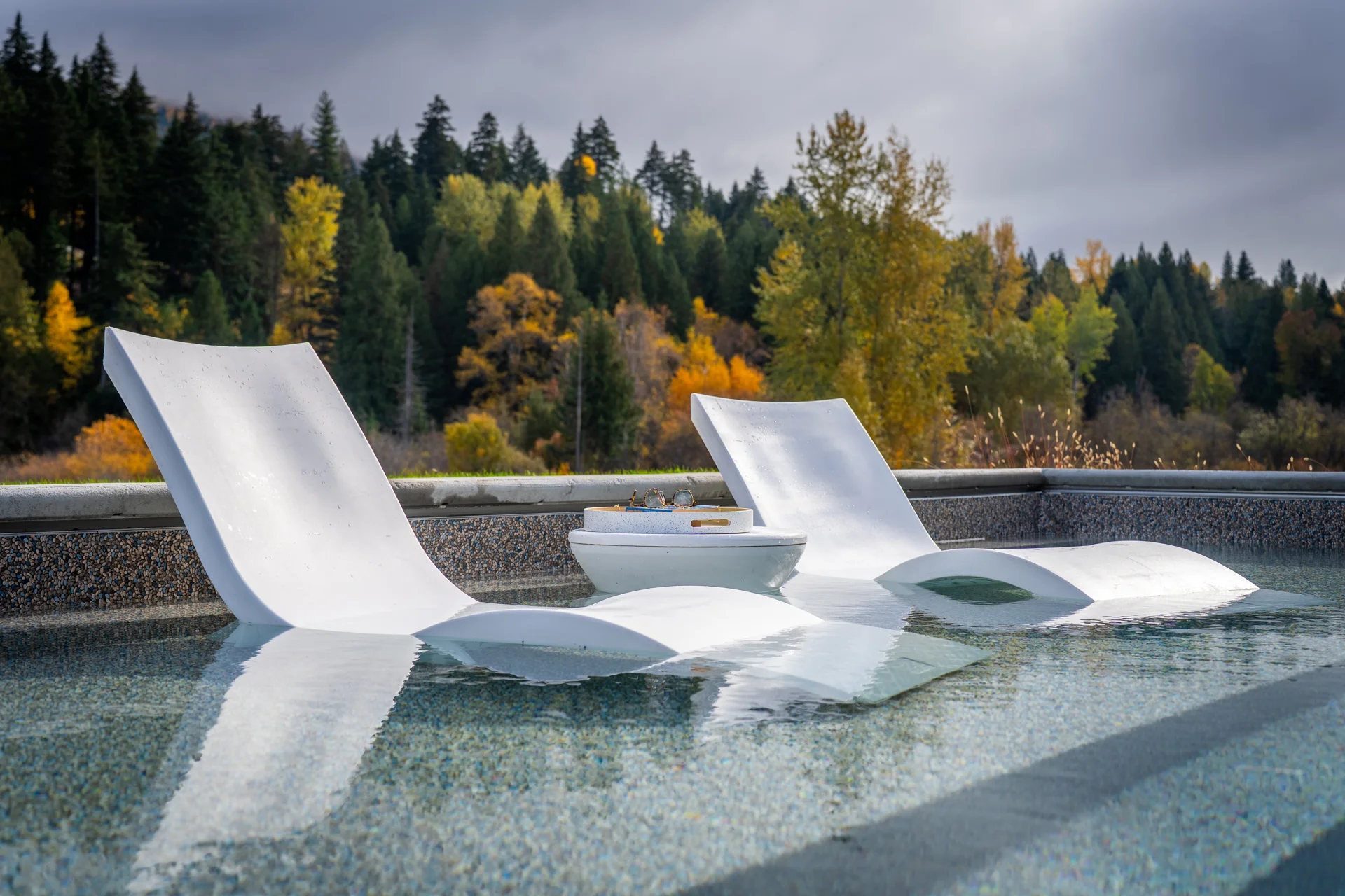 Mountain Lake - pool-landscape, tanning-ledge