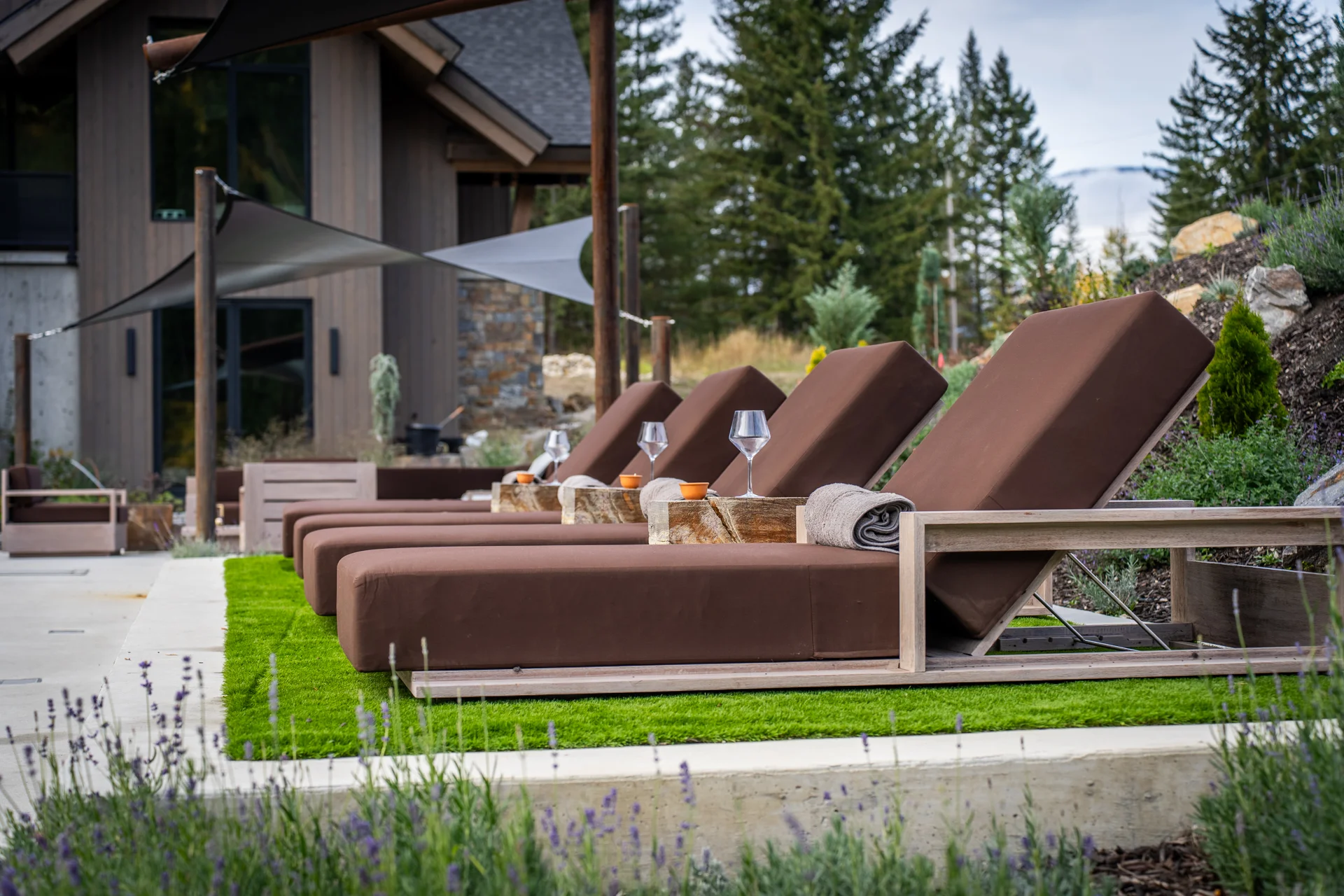 Mountain Lake - lounge, pool-landscape, elevated-shade-lounge