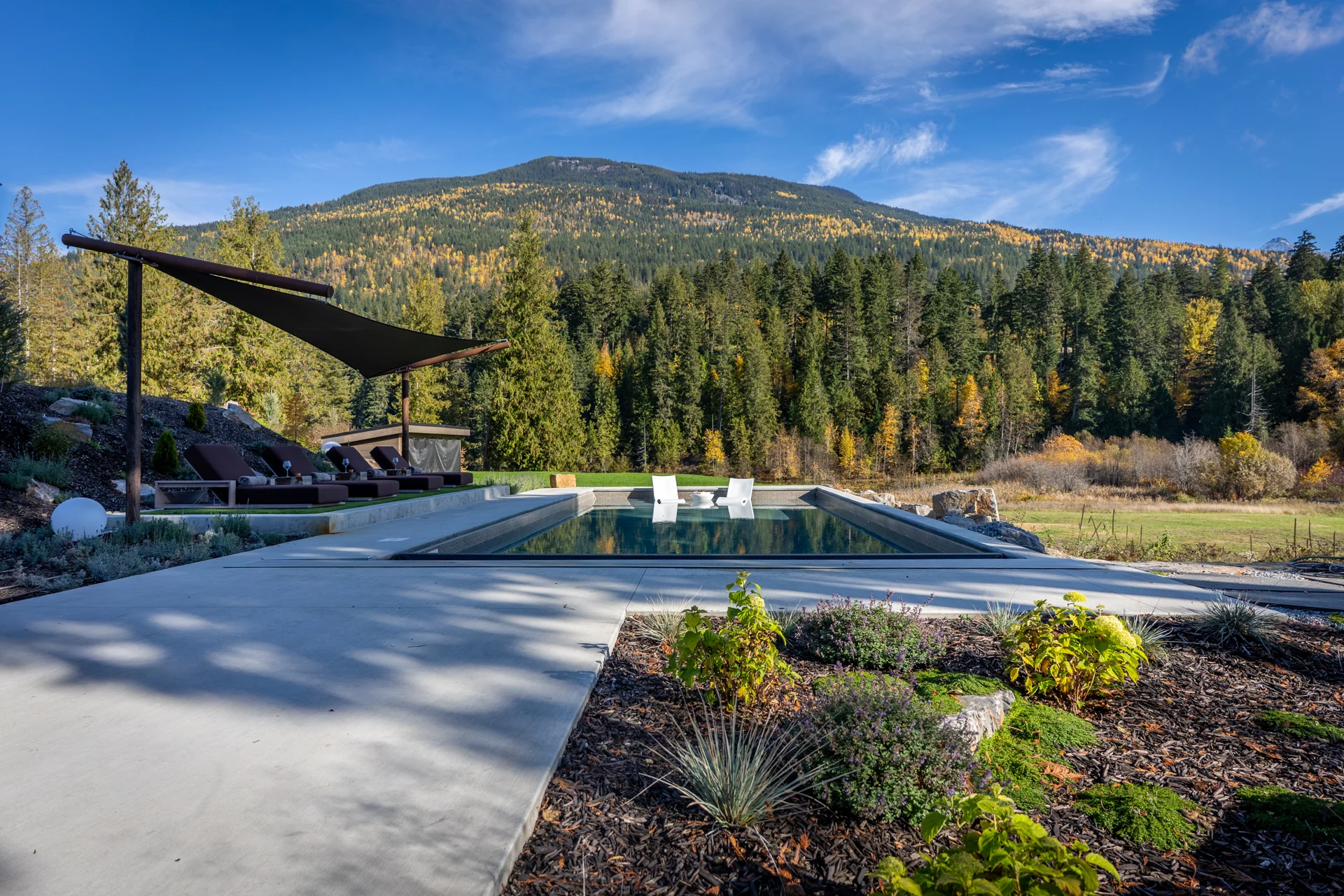 Mountain Lake - pool-landscape, mountain-view