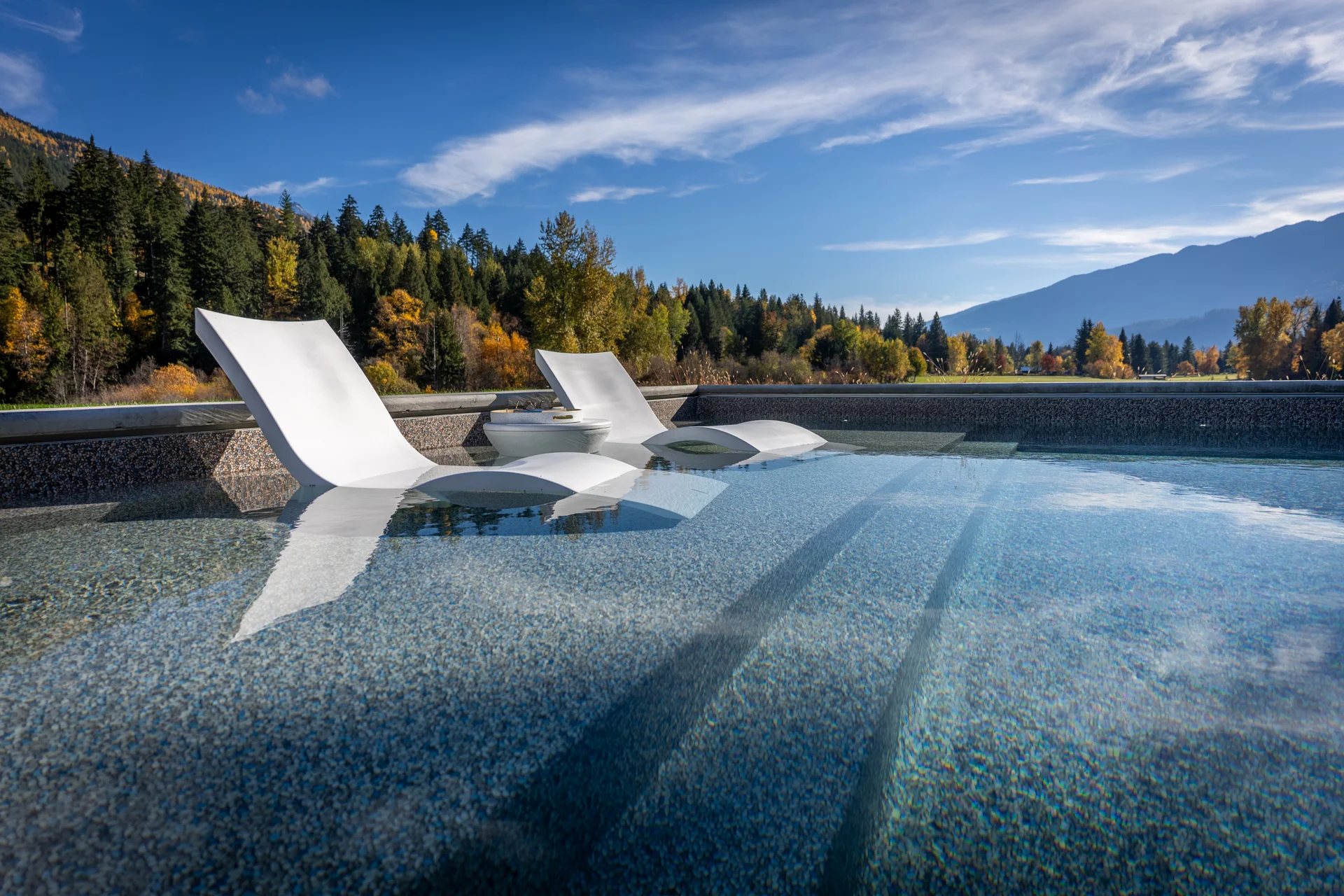 Mountain Lake - pool-landscape, tanning-ledge